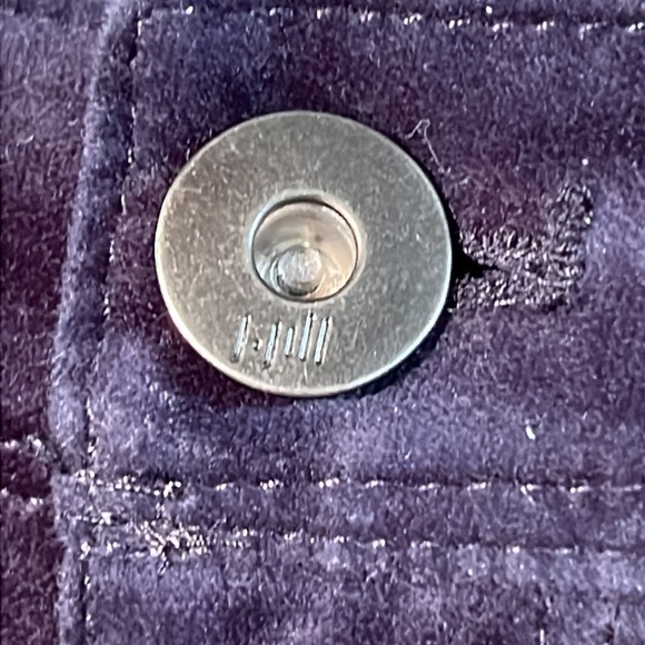 J. JILL Holiday/Office Cotton Velvet Straight Leg 5 Pocket Deep Navy Pant SZ 10P - Picture 2 of 15